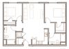 2 bedroom floor plan l Aster Apartments for rent in Dublin CA